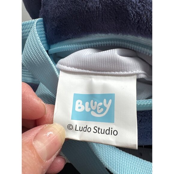 Bluey Plush Backpack Kids 16" Ludo Studio Polyester Fiber Cartoon Character TV S - Picture 4 of 7